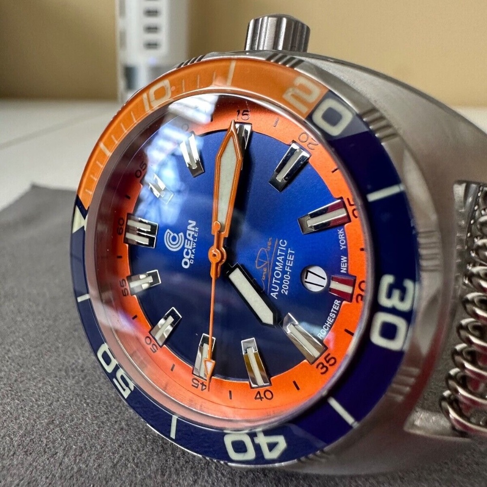 Ocean Crawler Core Diver Blue/Orange Diving Watch
